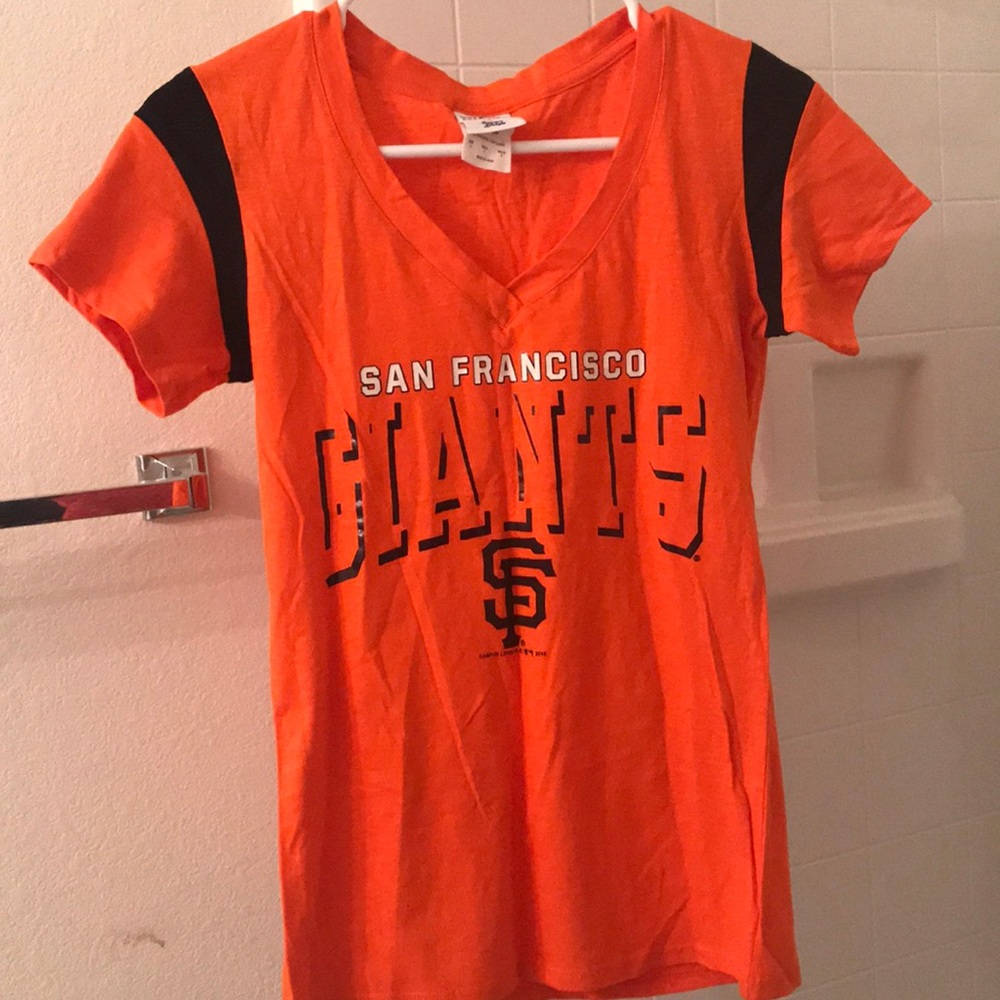 Orange San Fransisco Giants baseball t shirt